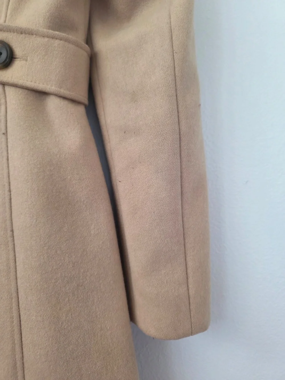 Victoria's Secret Honey Beige Wool Blend Long Pea Coat - Size 0